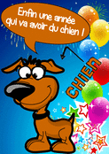 Une ann&eacute;e 2026 joyeuse avec un chien amusant